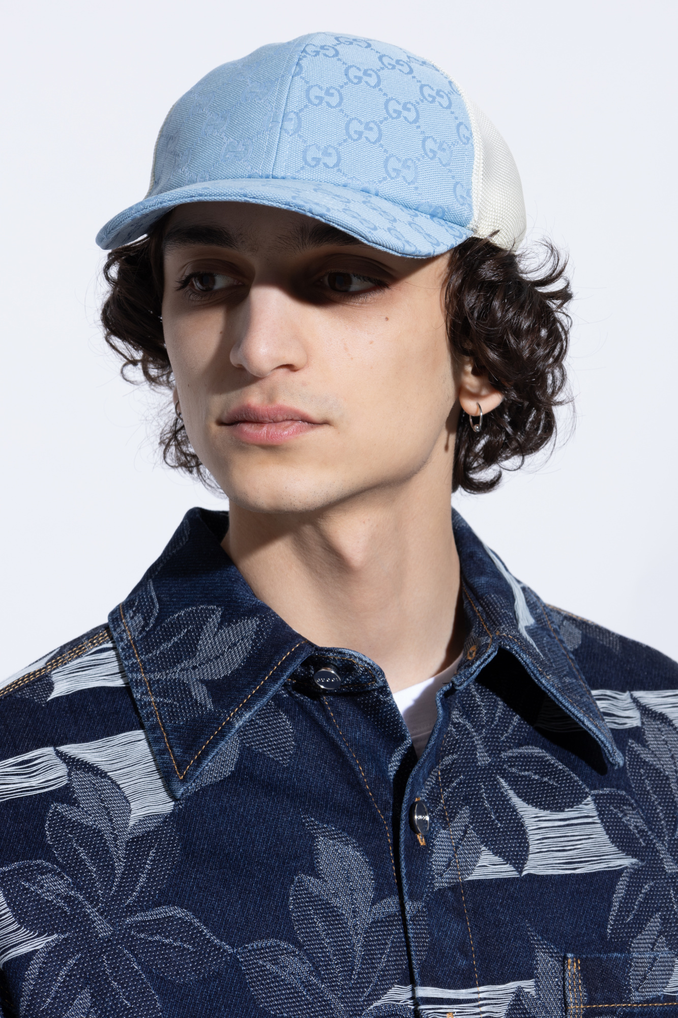 キャップ Gucci Cotton Baseball Hat GG canvas baseball hat with Web in black | GUCCI® US